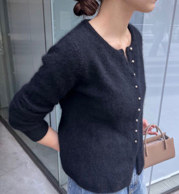  「ラクーンペプラムカーディガン」|カーディガン|