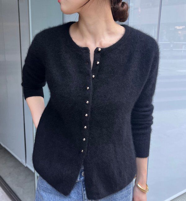  「ラクーンペプラムカーディガン」|カーディガン|