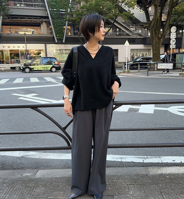  「【インフルエンサー＠tsuru00コラボ】3タックスラックスパンツ」|チノ|