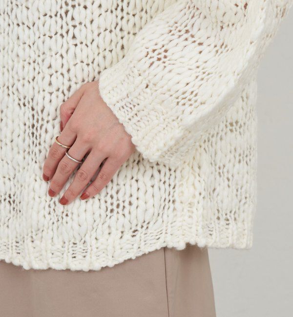  「テクスチャーオーバーニット」|パーカー|