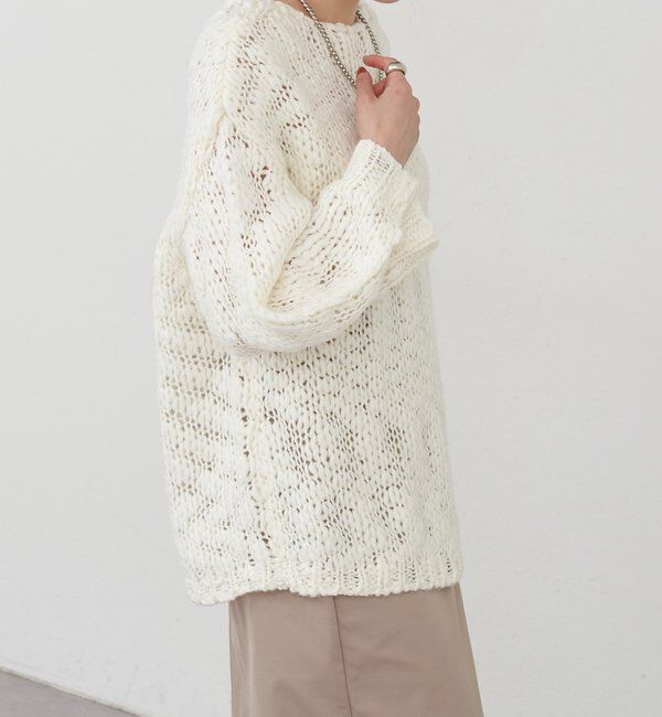  「テクスチャーオーバーニット」|パーカー|