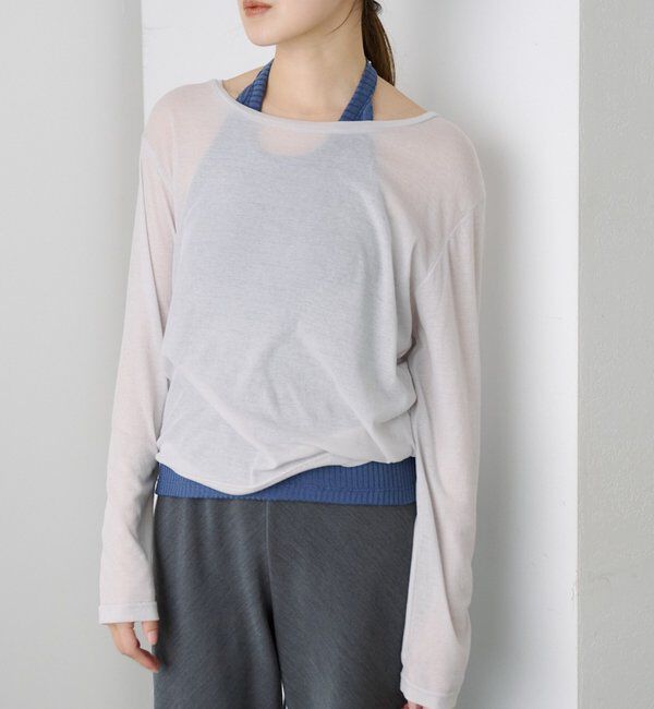  「ベーシックシアーロンTEE」|Tシャツ・カットソー|グレー