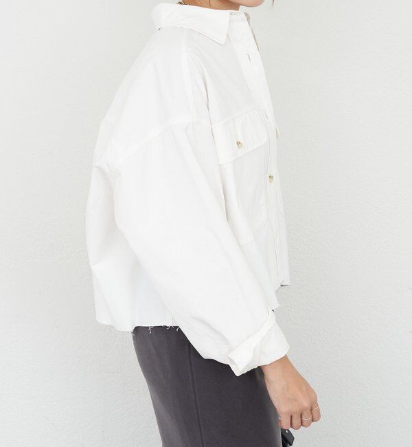  「デニムオーバーショートシャツ」|シャツ・ブラウス|