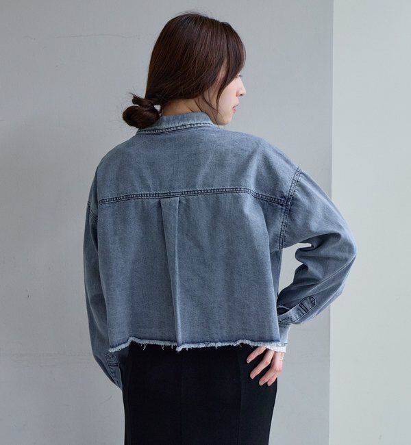  「デニムオーバーショートシャツ」|シャツ・ブラウス|