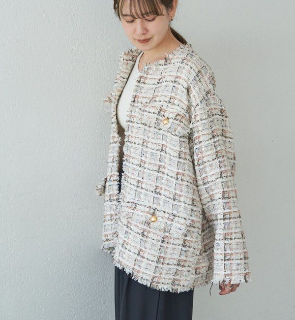  「【インフルエンサー＠akane_nagataコラボ】ツイードジャケット」|その他|