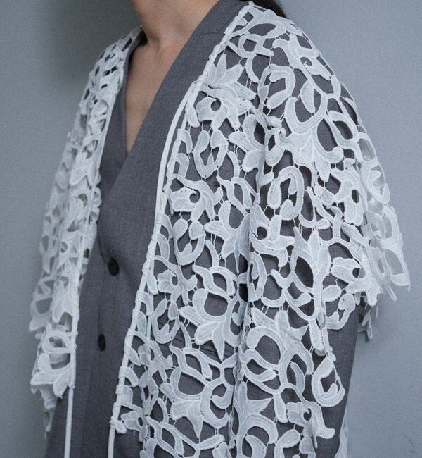  「【Pasterip】 lace multi-way scarf」|バンダナ・スカーフ|