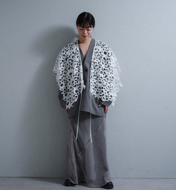  「【Pasterip】 lace multi-way scarf」|バンダナ・スカーフ|
