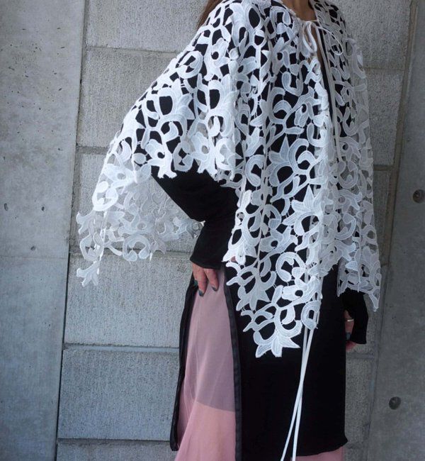  「【Pasterip】 lace multi-way scarf」|バンダナ・スカーフ|