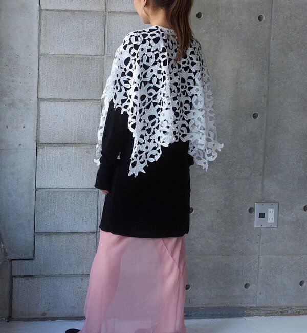  「【Pasterip】 lace multi-way scarf」|バンダナ・スカーフ|