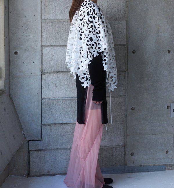  「【Pasterip】 lace multi-way scarf」|バンダナ・スカーフ|