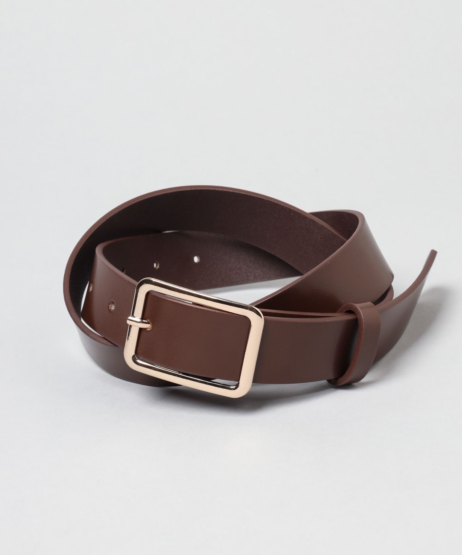 A part by 「レザースクエアベルト」|ベルト|ブラウン