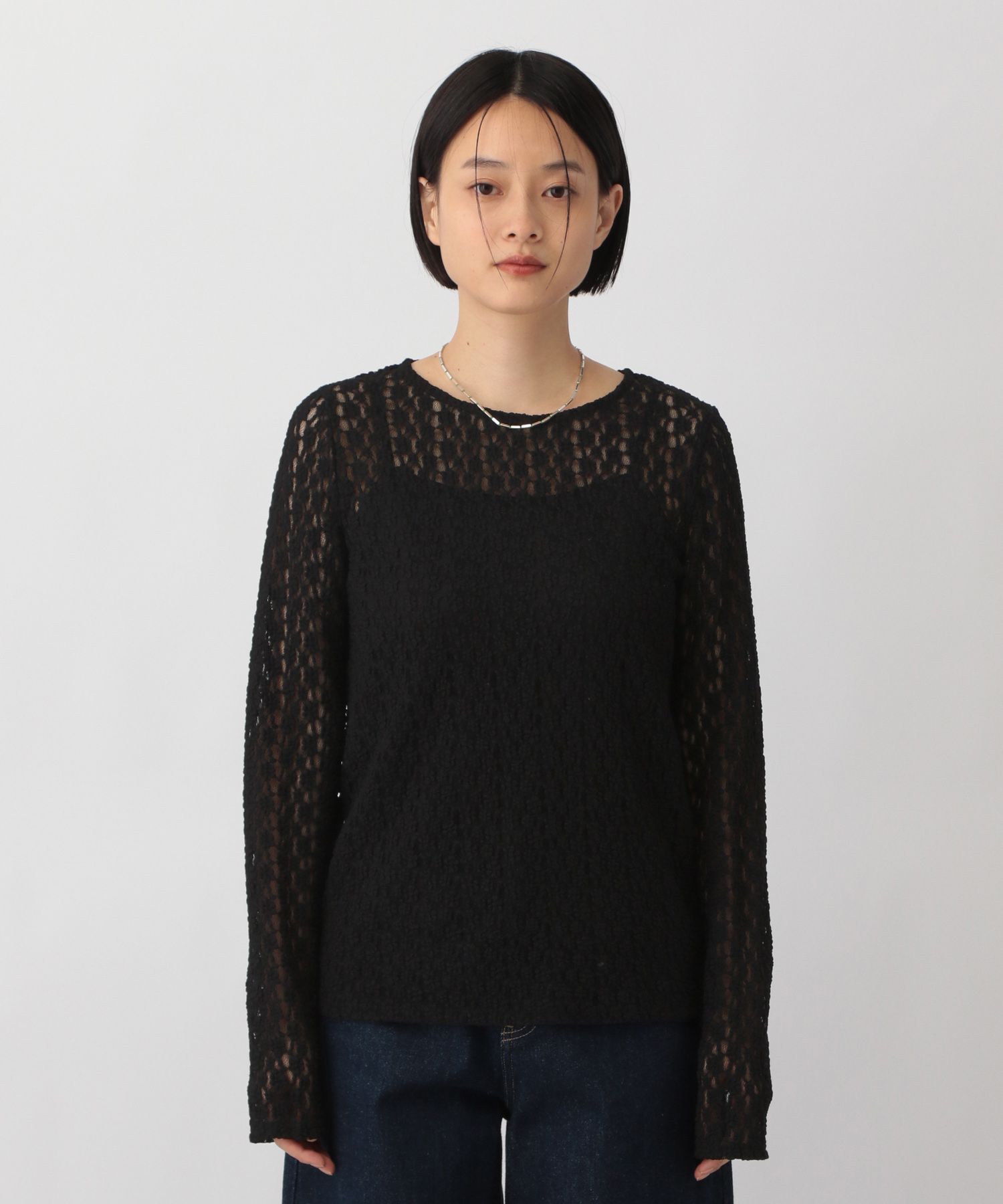 A part by 「レースカット_長袖」|Tシャツ・カットソー|