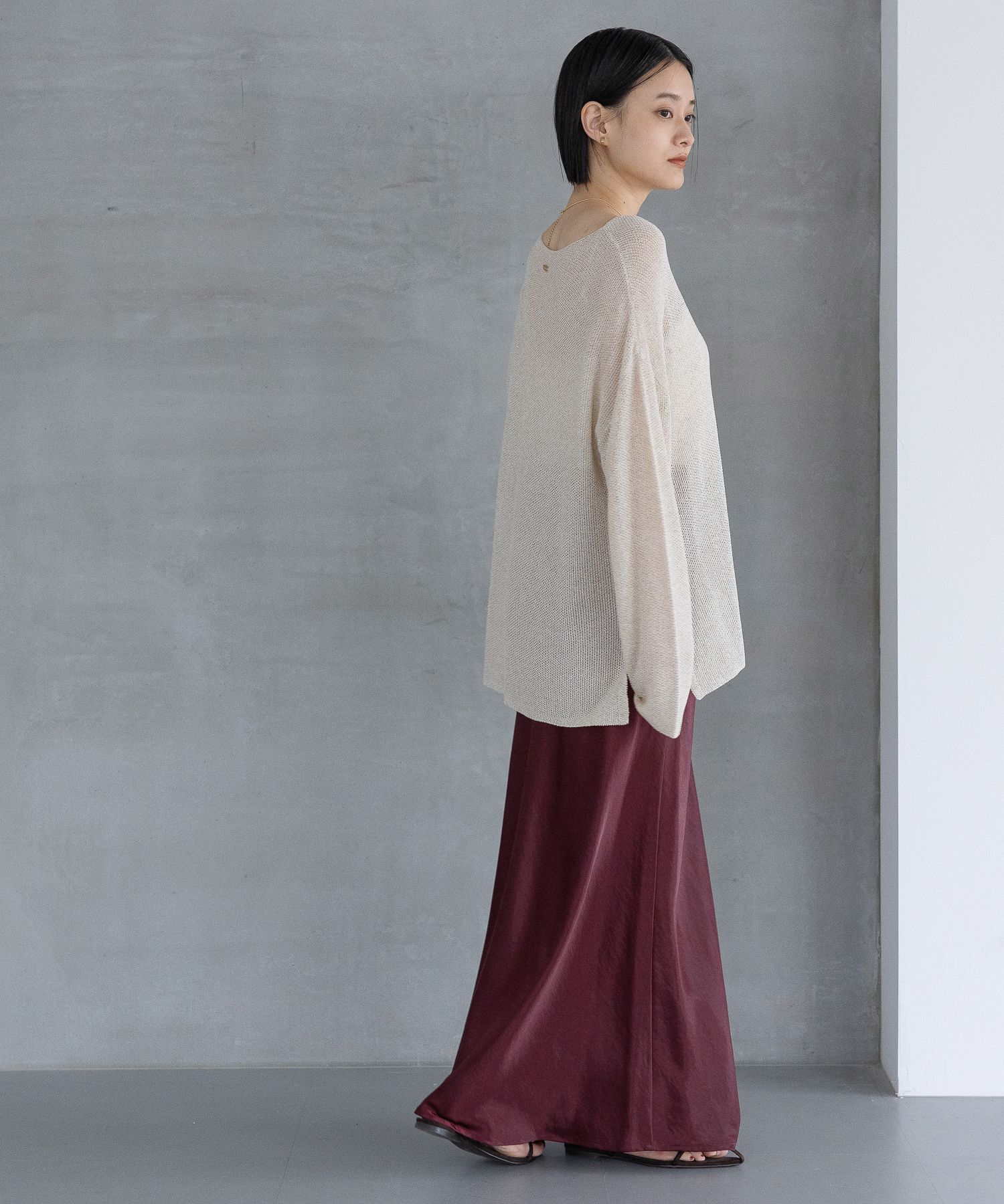 A part by 「カトリーヌサテンナロースカート」|スカート|