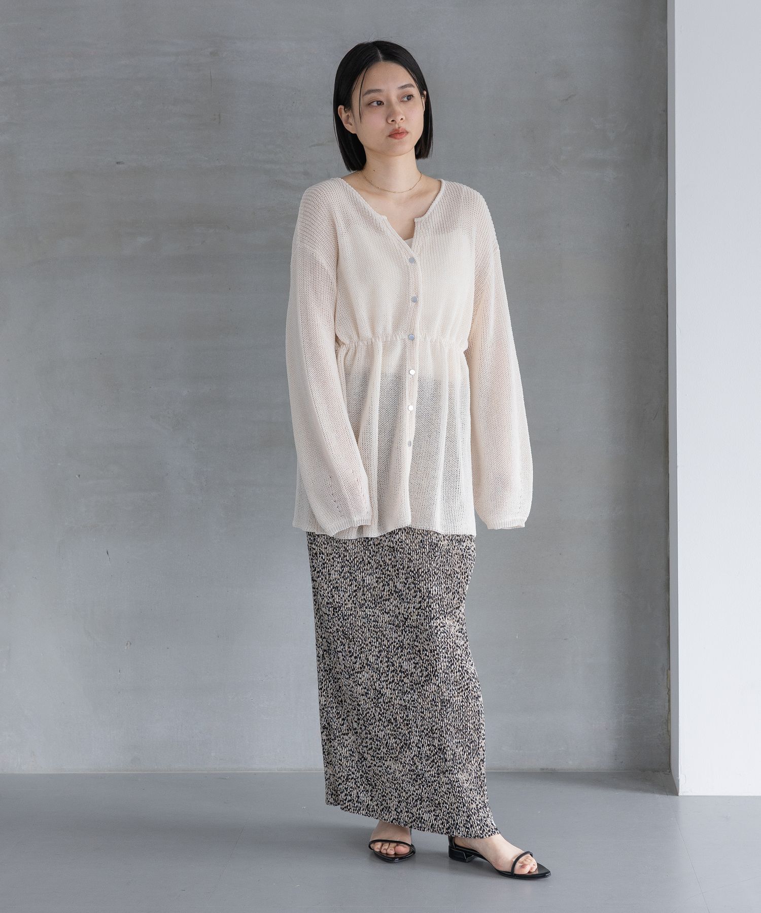 A part by 「リネンコンドロストカーディガン」|ニット・セーター|