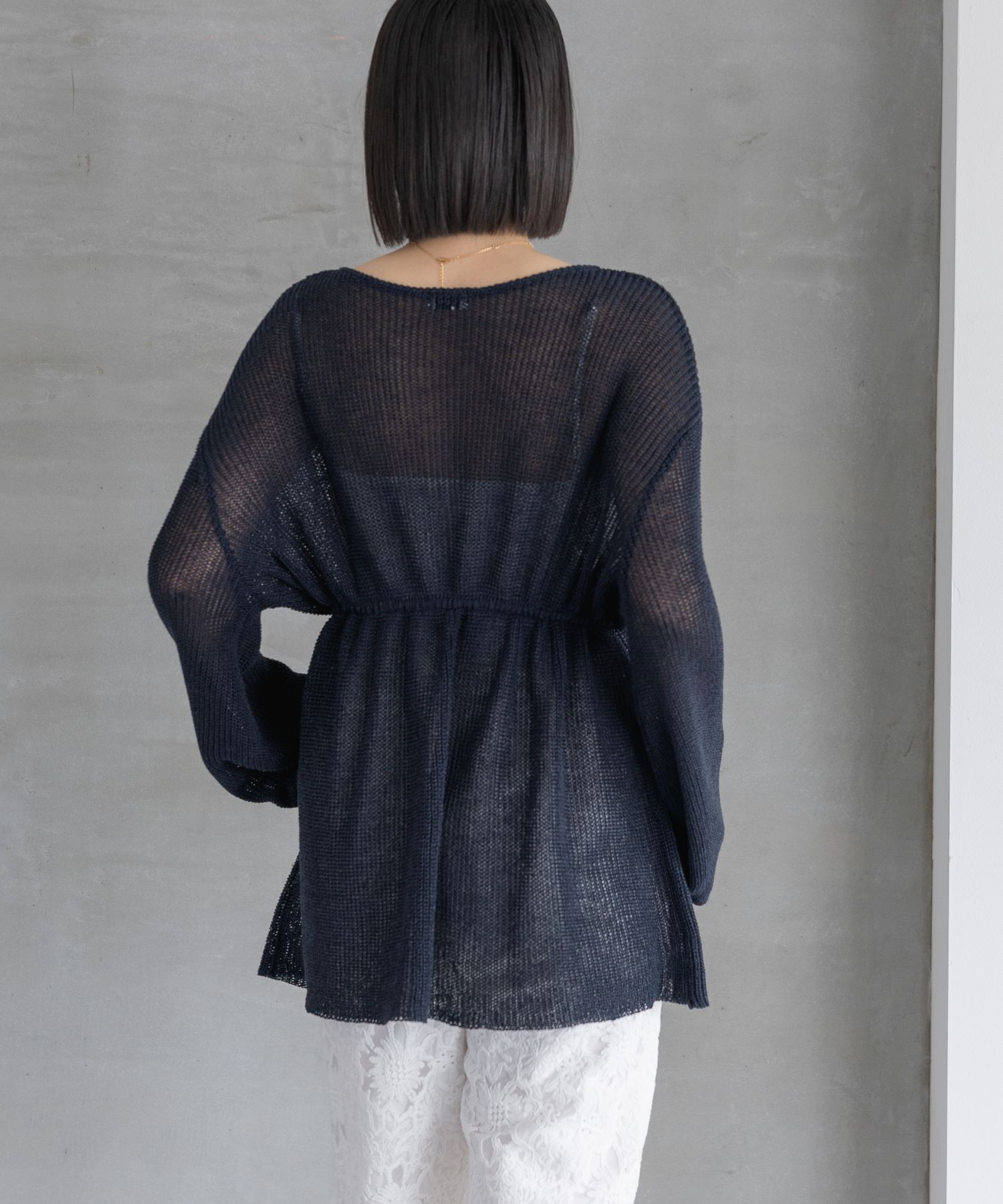 A part by 「リネンコンドロストカーディガン」|ニット・セーター|