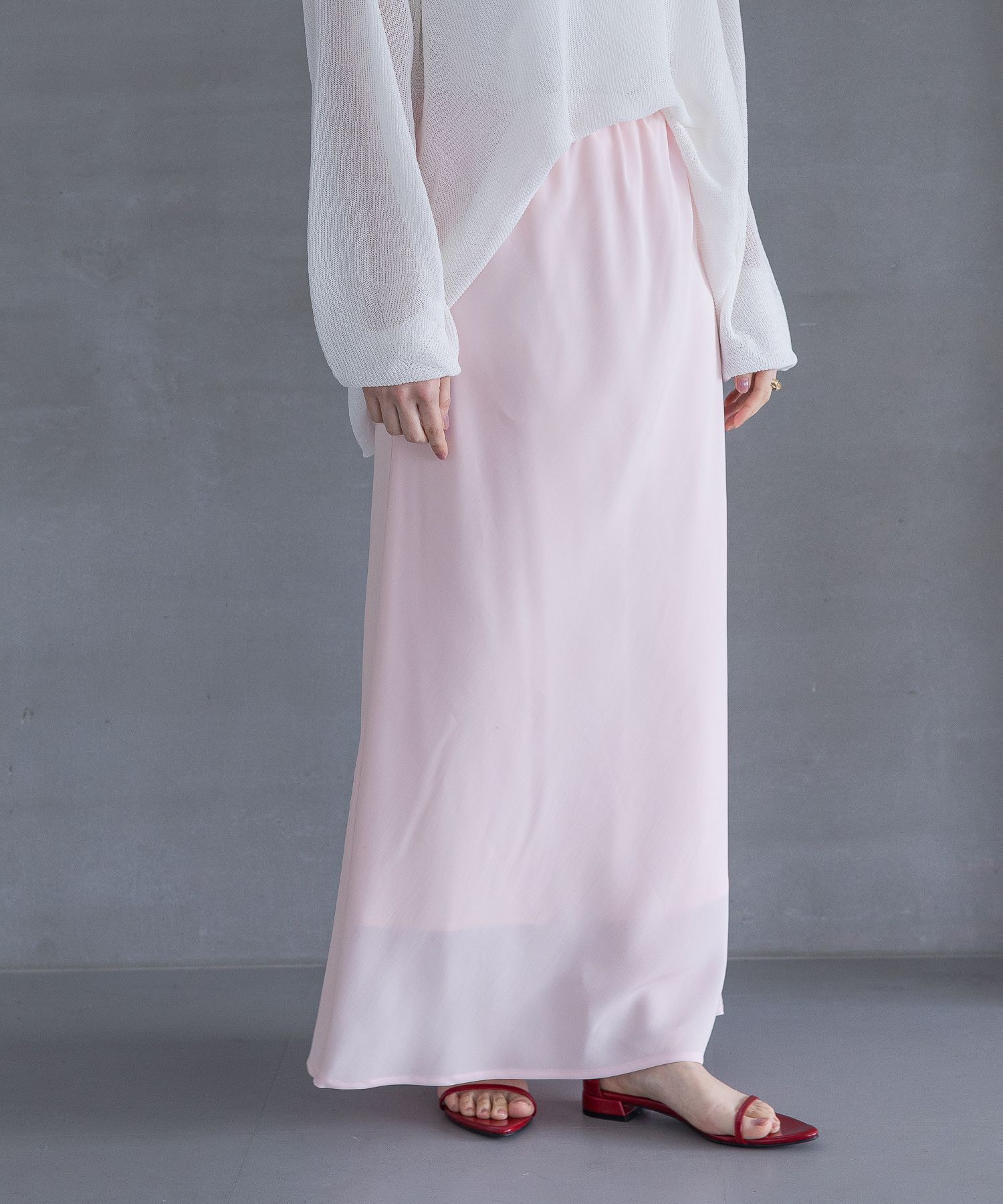 A part by 「フィブリルナロースカート」|スカート|ライトピンク