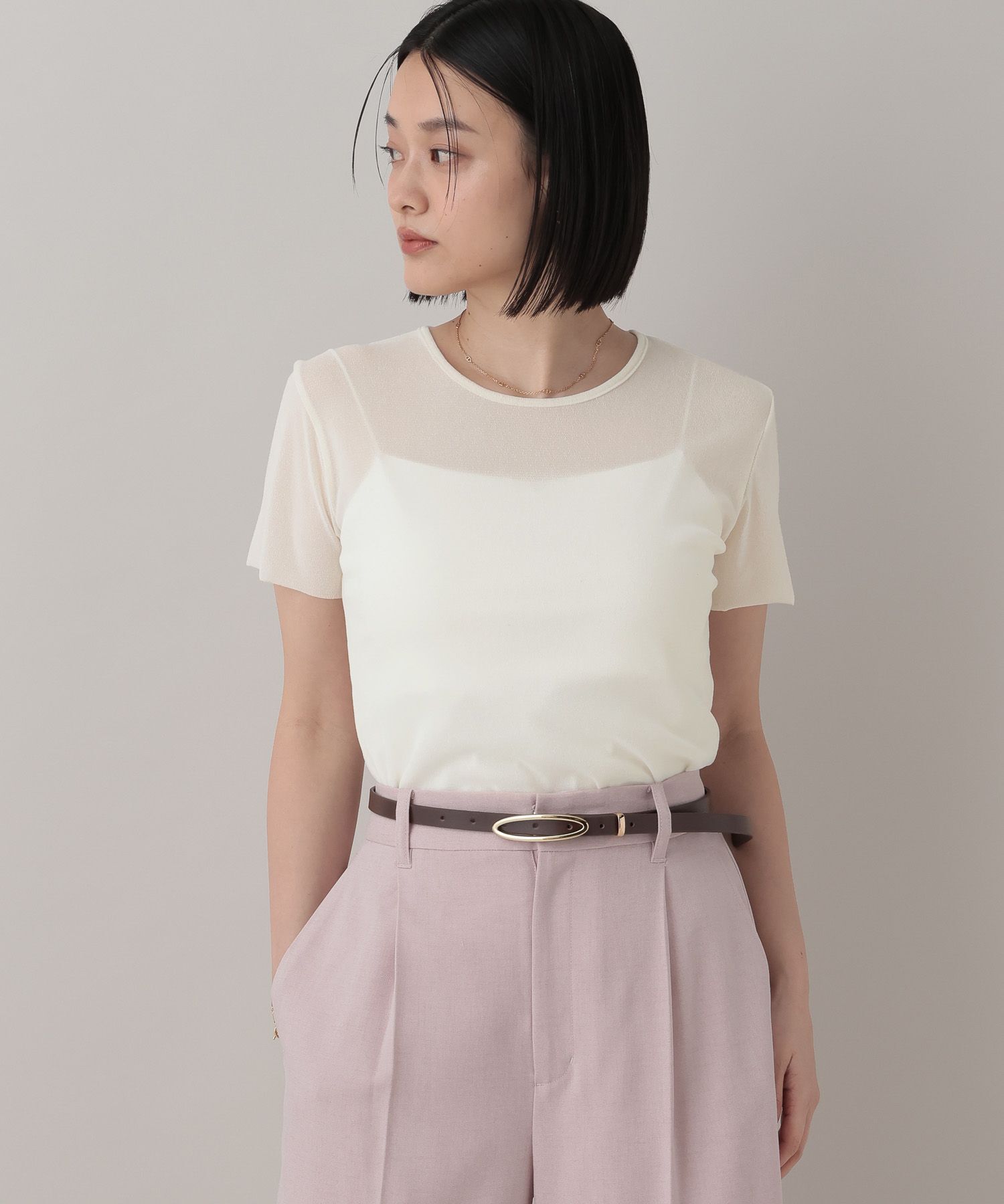 A part by 「ベロアTシャツ」|Tシャツ・カットソー|オフホワイト