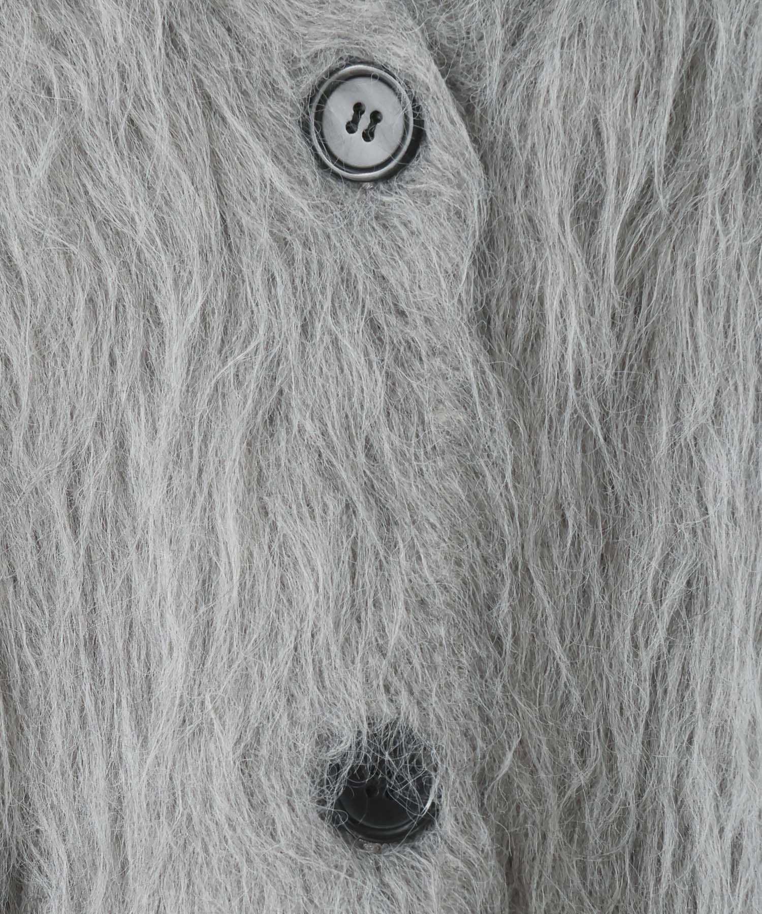 LOWRYS FARM「シャギーショートＶカーディガン」|ニット・セーター|