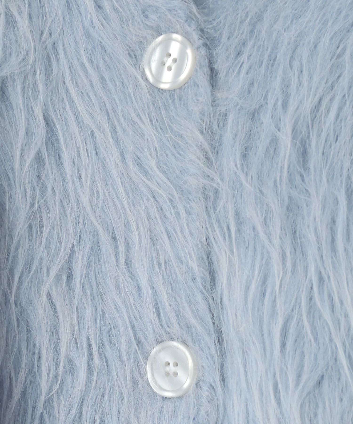 LOWRYS FARM「シャギーショートＶカーディガン」|ニット・セーター|