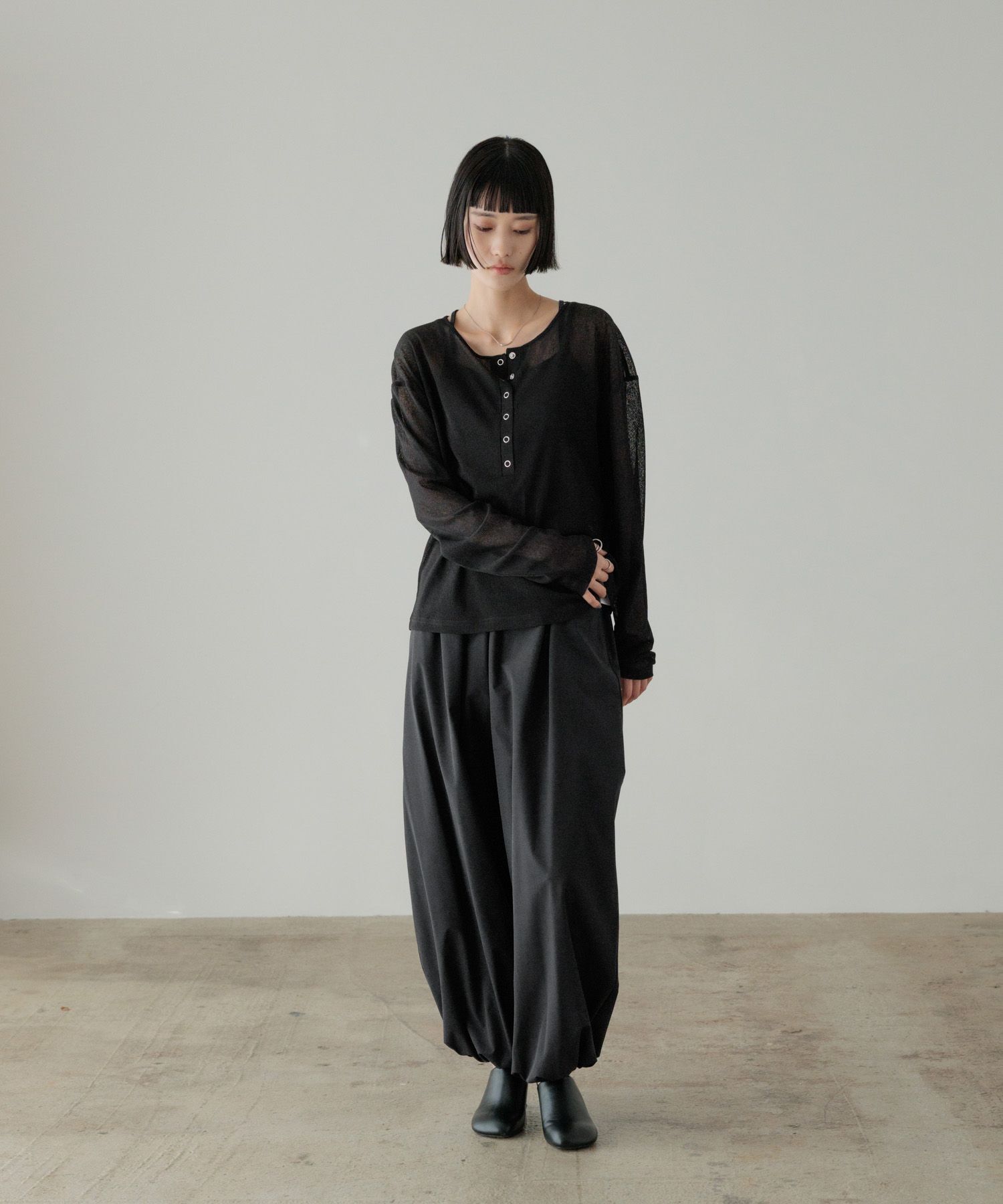 LOWRYS FARM「USEFULヘンリープルオーバーLS」|Tシャツ・カットソー|