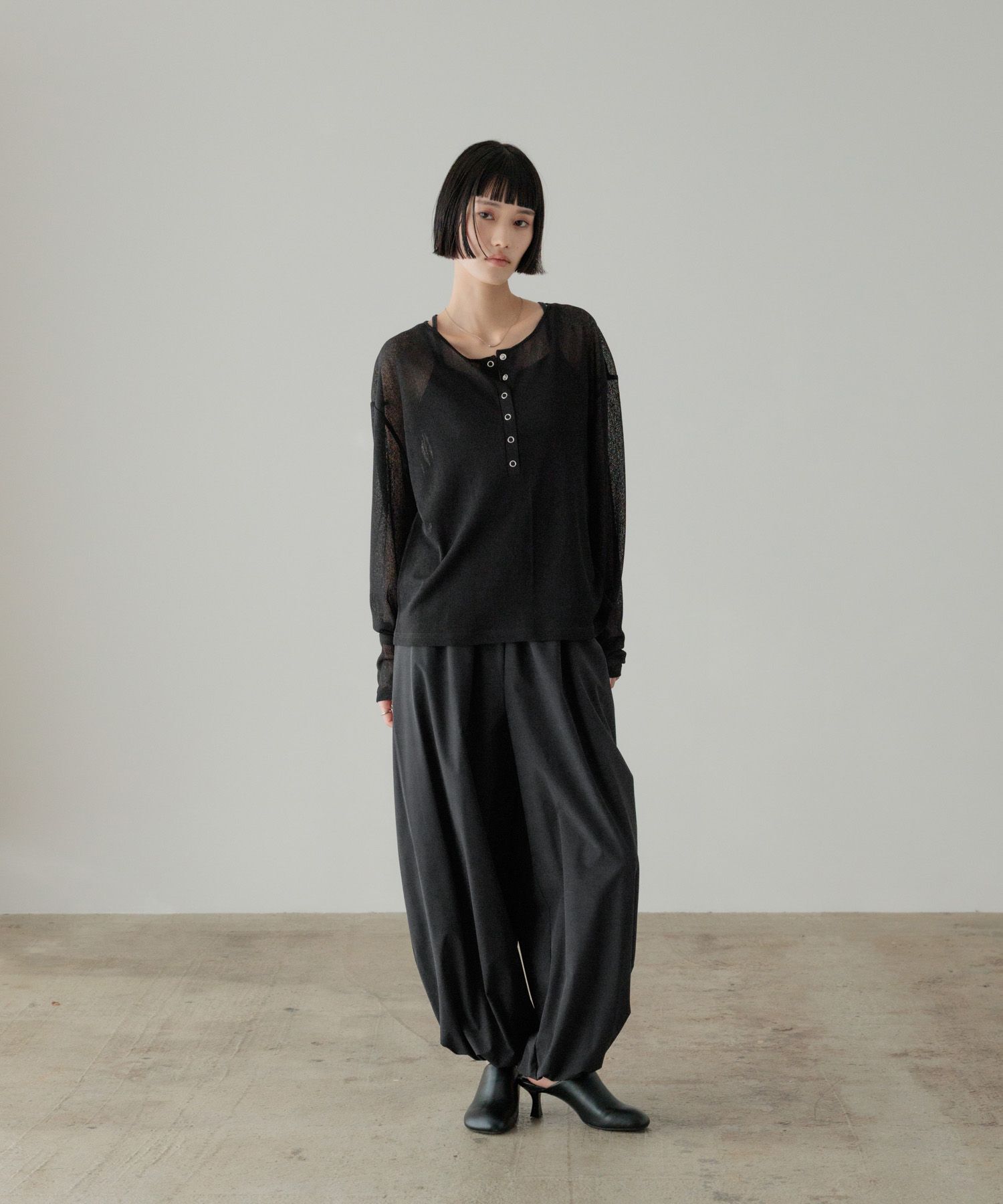 LOWRYS FARM「USEFULヘンリープルオーバーLS」|Tシャツ・カットソー|