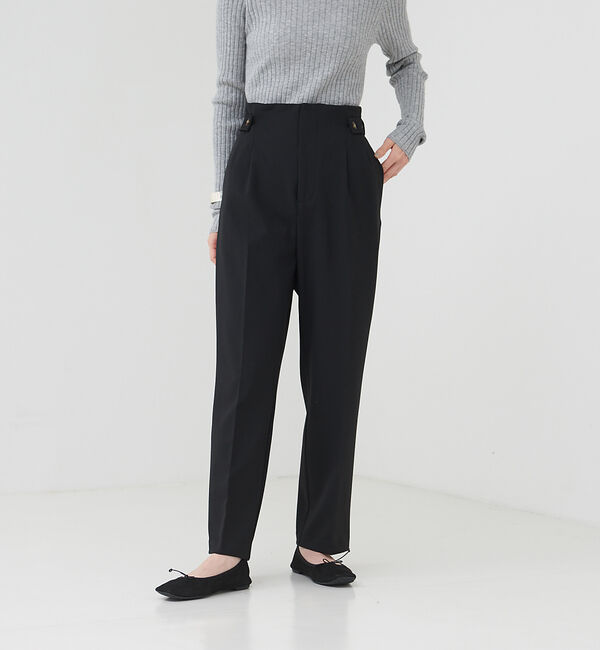 collex「【WEB限定】手洗い可　T/R起毛ストレッチパンツ」|その他|ブラック