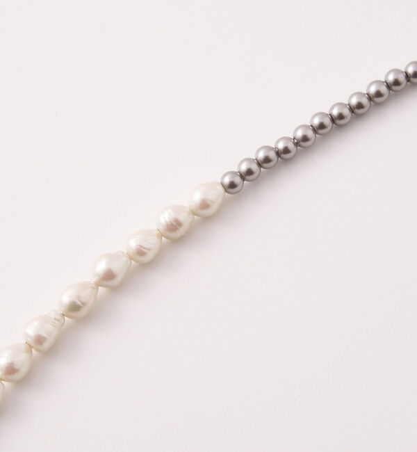 collex「【Ljud/ユード】ガラスバロックパール&times;ボールチェーンネックレス」|ネックレス|