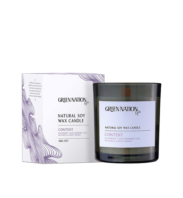 collex「【GREEN NATION life】 ソイキャンドル 300ｇ Box入り」|アロマ・ルームフレグランス|パープル