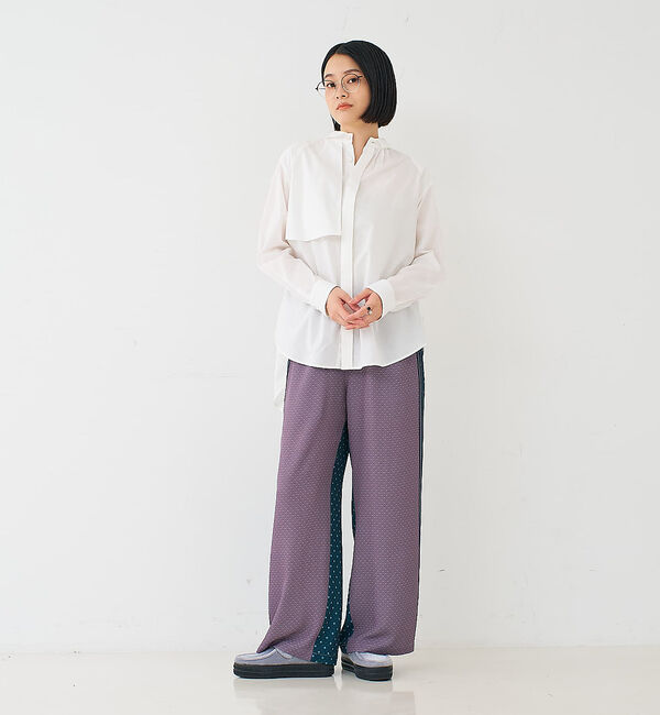 collex「フラップミニ衿ブラウス」|シャツ・ブラウス|