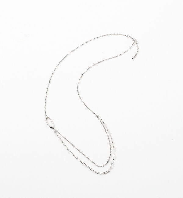 collex「【dignif】【金属アレルギー対応】ミックスチェーンポイントネックレス」|ネックレス|