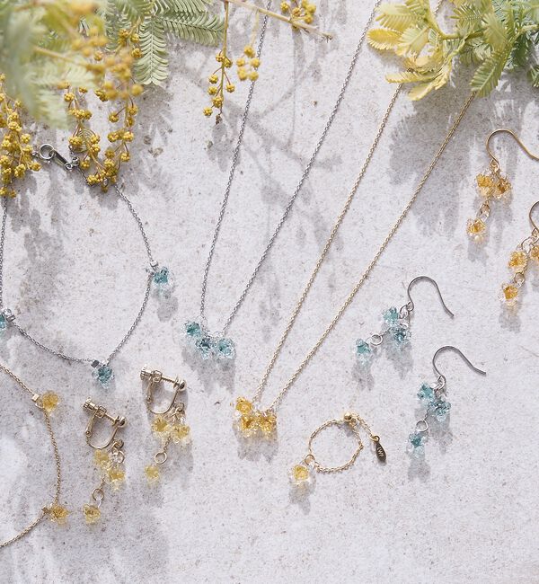 collex「【HARIO Lampwork Factory】ネックレス ひとふさのミモザ」|ネックレス|