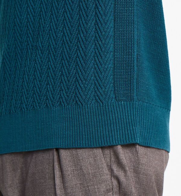 ABAHOUSE「コットンリンクスプルオーバーニット」|ニット・セーター|