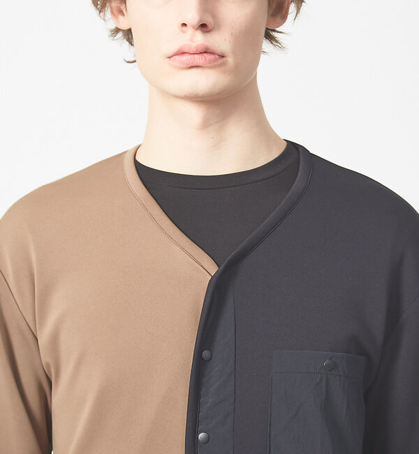 ABAHOUSE「バイカラー カーディガン」|カーディガン|