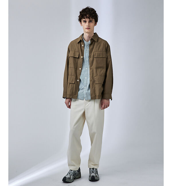 ABAHOUSE「センタータック バンドカラーシャツ」|シャツ・ブラウス|