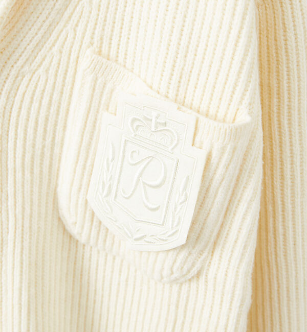 ABAHOUSE「【メランジ】畦編みショールカラーカーディガン」|カーディガン|