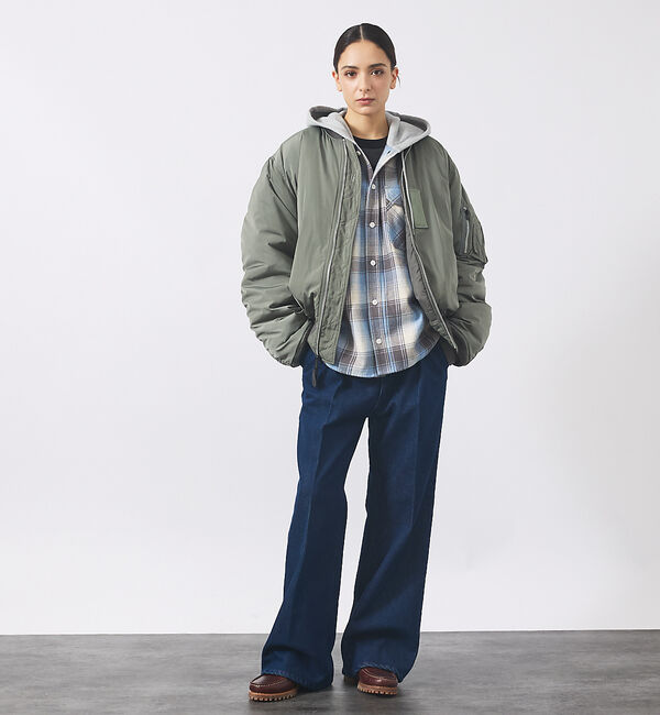 ABAHOUSE「【Valley Apparel / バレーアパレル】LIGHT MA-1 フライ」|ミリタリー・モッズコート|