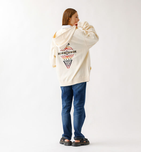 ABAHOUSE「【PENDLETON/ペンドルトン】Back Print Zip Up Hood」|パーカー|