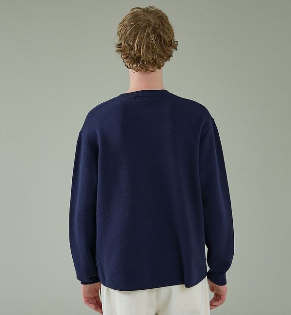 ABAHOUSE「【2026NEW】ジャガードロゴニット プルオーバー / オーバーサイズ / L」|ニット・セーター|