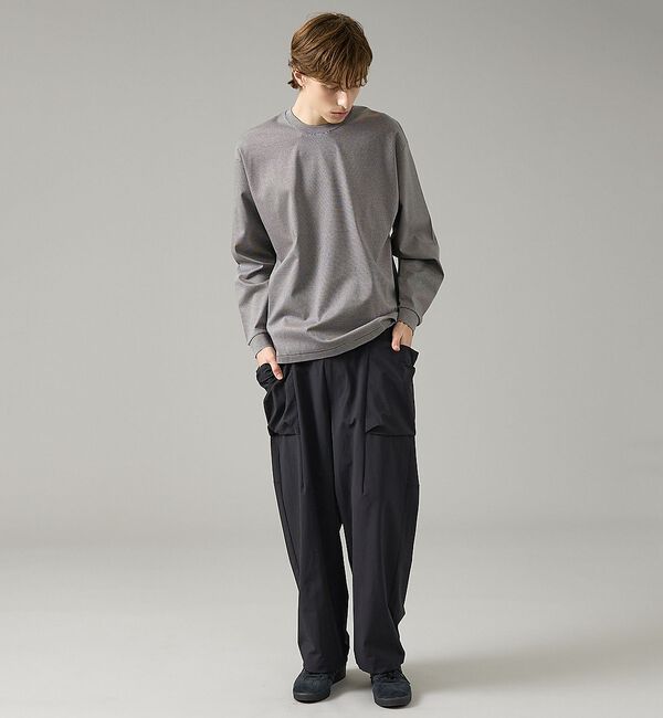 ABAHOUSE「コットンポンチ モダンフィット ボーダーロンT / オーバーサイズ」|Tシャツ・カットソー|