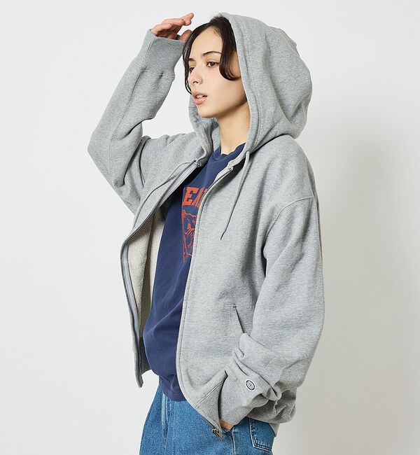 ABAHOUSE「【DISCUS ATHLETIC / ディスカス】Full Zip PK / 裏」|パーカー|グレー