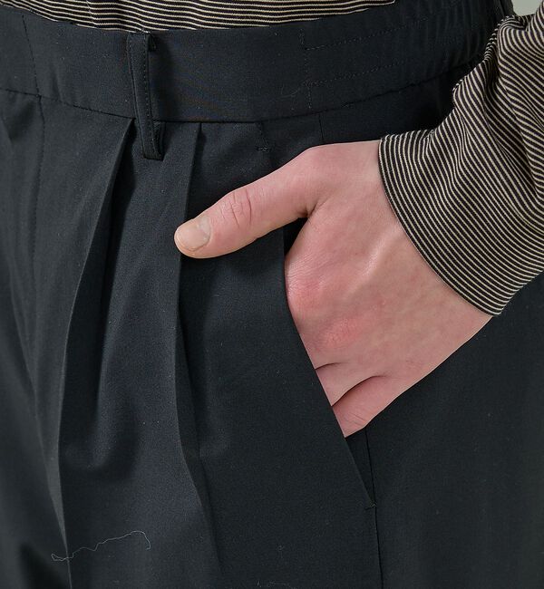 ABAHOUSE「トロストレッチ 2タック イージーワイドスラックス / ワイドパンツ」|その他|