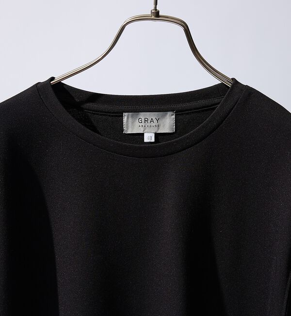 ABAHOUSE「【SMART CLOSET】抗菌防臭 ポンチクルーネック 長袖Tシャツ」|Tシャツ・カットソー|