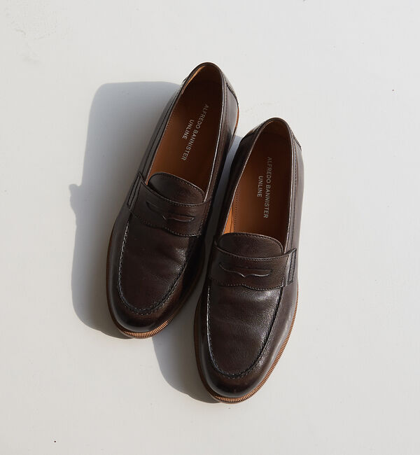 alfredoBANNISTER「【定番人気】コインローファー / ベジタブルタンニンレザー使用」|ローファー|ダークブラウン