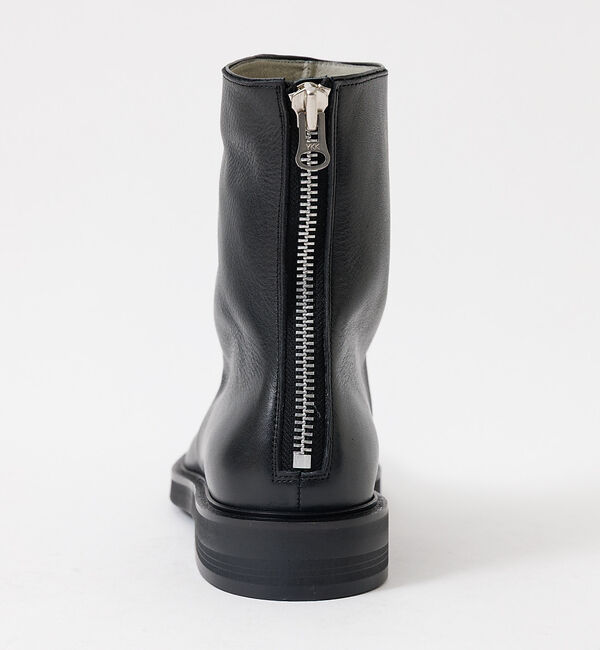 alfredoBANNISTER「【ソフトレザー】ドレープ ロング バックジップ ブーツ」|ショートブーツ|