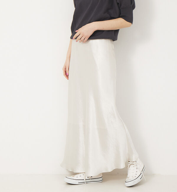 Rouge vif「【ロングセラー】【定番人気】バイヤスロングナロースカート」|スカート|オフホワイト