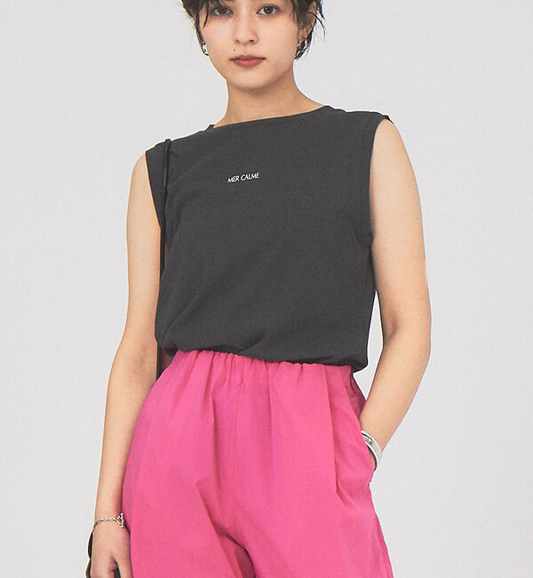 Rouge vif「ヴィンテージライクロゴノースリーブ」|Tシャツ・カットソー|チャコールグレー