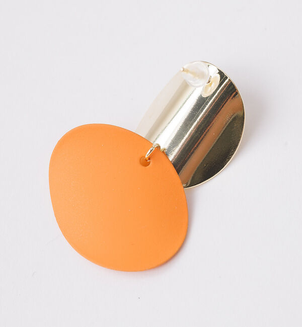 Rouge vif「【sauvage peau 】ラウンドクロスピアス」|ピアス|