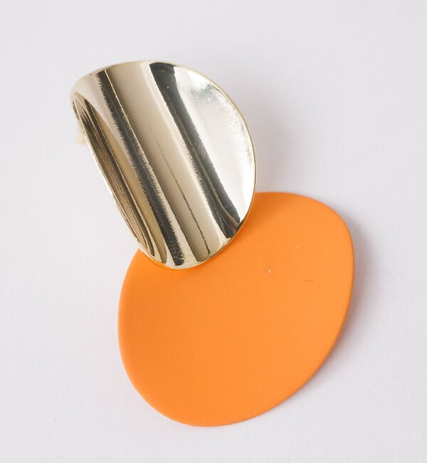 Rouge vif「【sauvage peau 】ラウンドクロスピアス」|ピアス|