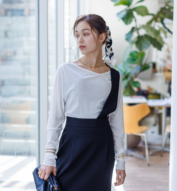 Rouge vif「ネックラインアシメシアーインナー」|Tシャツ・カットソー|