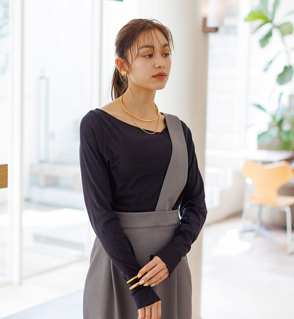 Rouge vif「ネックラインアシメシアーインナー」|Tシャツ・カットソー|